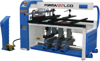 Полуавтоматические сверлильно-присадочные станки FORMA 120 LCD, FORMA 120 PLUS, VITAP, Италия